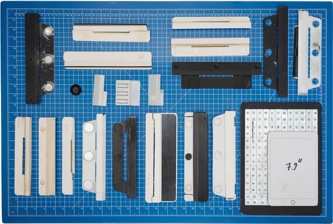 Prototypes of Pixo in different phases of development